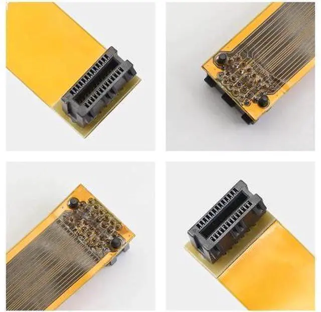 Alt view image 6 of 7 - SLI Bridge 2 Way,10cm 26pin Flexible Graphic Card PCI-e Connection Cable for Dual Nvidia GPUs Graphic Card Crossfire Interconnect - N Card