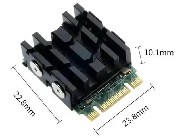Alt view image 3 of 4 - M.2 Solid Disk Drive Radiator M.2 NVME 2230 SSD Heatsink with Pads SSD Heat Sink for Desktop Computer 2230 SSD Cooling