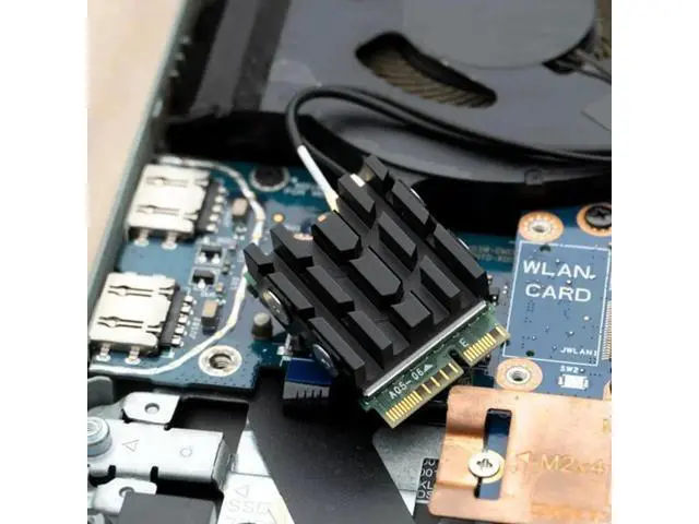 Alt view image 4 of 4 - M.2 Solid Disk Drive Radiator M.2 NVME 2230 SSD Heatsink with Pads SSD Heat Sink for Desktop Computer 2230 SSD Cooling