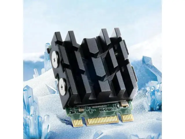 Alt view image 2 of 4 - M.2 Solid Disk Drive Radiator M.2 NVME 2230 SSD Heatsink with Pads SSD Heat Sink for Desktop Computer 2230 SSD Cooling