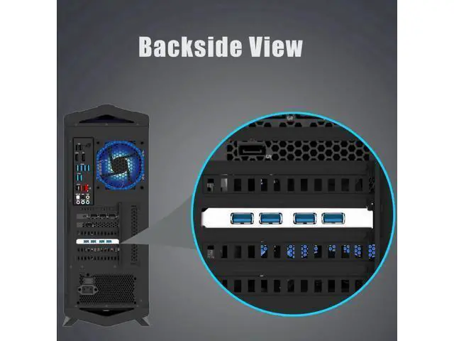 Alt view image 2 of 7 - U3044 4-Port USB 3.0 Type-A 5Gb PCIe Expansion Card for Intel, AMD, and ARM Platform, Compatible with Windows and Linux (Not Support Mac OS)