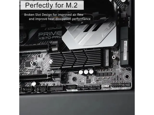 Alt view image 6 of 7 - M.2 2280 SSD Heatsink for PS5 & PC, NVMe Cooler with Thermal Pad for Samsung 990/980/970, WD SN850/SN770, Seagate FireCuda 530