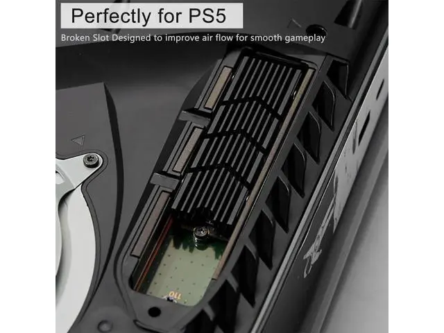 Alt view image 7 of 7 - M.2 2280 SSD Heatsink for PS5 & PC, NVMe Cooler with Thermal Pad for Samsung 990/980/970, WD SN850/SN770, Seagate FireCuda 530