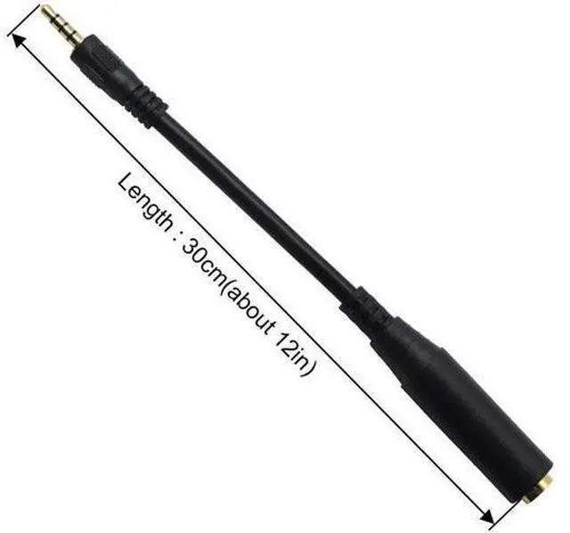 Alt view image 3 of 6 - 1/4" to 1/8" Adapter,6.35mm Stereo Jack to 3.5mm TRRS Male Audio Cable Connector Adapter for Amplifiers, Guitars, Pianos, Home Theater Equipment Etc.