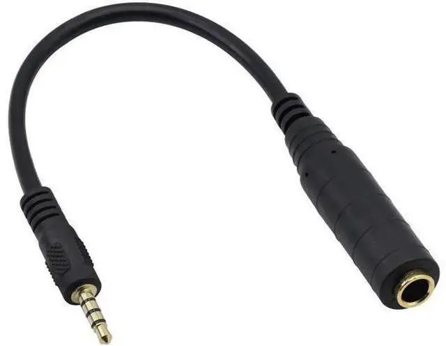 Alt view image 4 of 6 - 1/4" to 1/8" Adapter,6.35mm Stereo Jack to 3.5mm TRRS Male Audio Cable Connector Adapter for Amplifiers, Guitars, Pianos, Home Theater Equipment Etc.