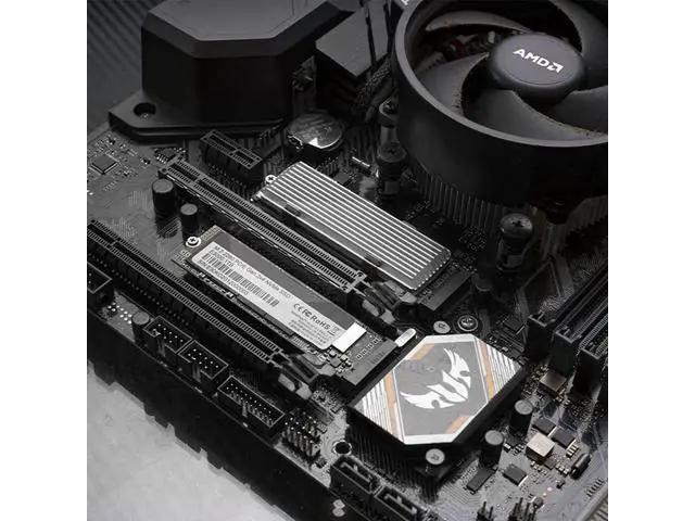 Alt view image 3 of 7 - M.2 heatsink 2280 SSD Heat Sink, Only Support Single-Sided 2280 M.2 SSD, with Thermal Silicone Pad for PS5 PCIE NVME M.2 SSD or NGFF SATA M.2 SSD Computer and PC, Silver