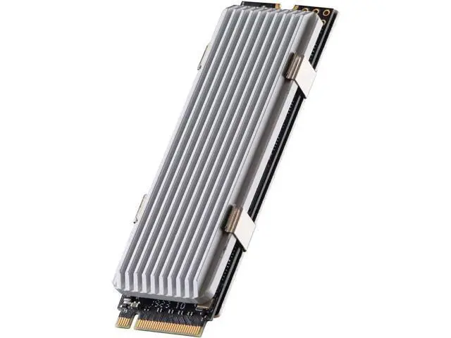 Alt view image 2 of 7 - M.2 heatsink 2280 SSD Heat Sink, Only Support Single-Sided 2280 M.2 SSD, with Thermal Silicone Pad for PS5 PCIE NVME M.2 SSD or NGFF SATA M.2 SSD Computer and PC, Silver