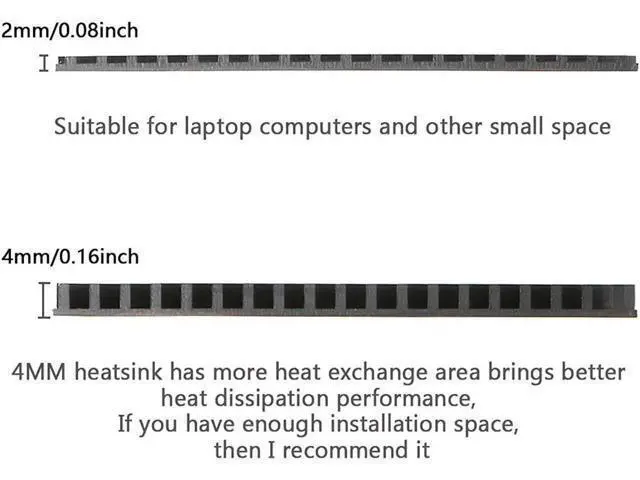 Alt view image 6 of 7 - M.2 Pci-E Nvme 2280 Ssd Heatsink Pure Copper Heat Sink,High Performance Ssd Radiator With Thermal Pad For Ps5/Laptop/Pc 2280 Ngff Solid State Disk Cooler(70X20X2Mm)