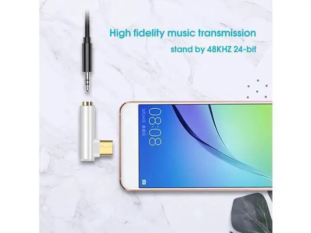 Alt view image 2 of 5 - Type C 3.5mm Jack Earphone Cable USB C Male to 3.5mm AUX Audio Adapter USB-C 3.5 Converter Cable
