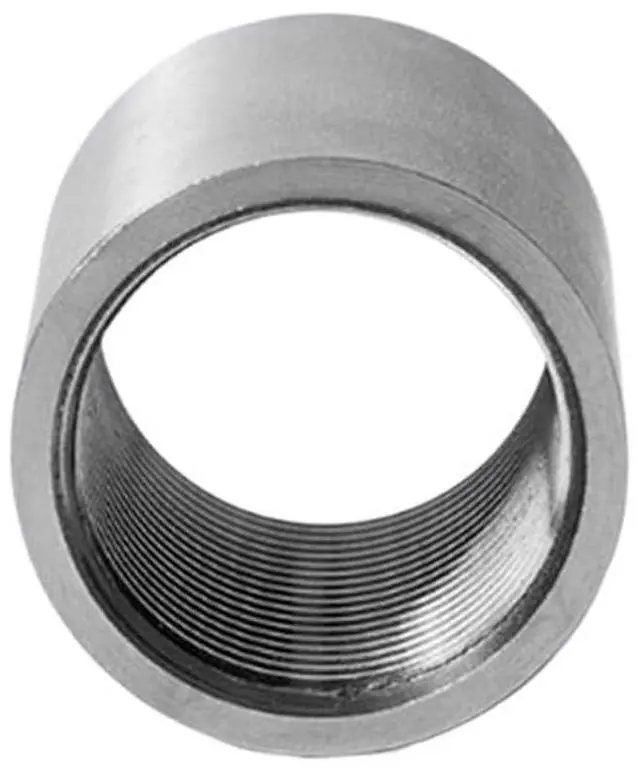 Main image of 2PCS 1-1/2" BSPP Female Thread 304 Stainless Steel Socket Pipe Fitting Connector Coupler Adapter(316SS BSPP Thread)
