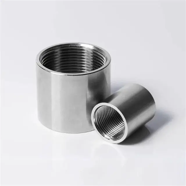 Alt view image 2 of 4 - 2PCS 1-1/2" BSPP Female Thread 304 Stainless Steel Socket Pipe Fitting Connector Coupler Adapter(316SS BSPP Thread)