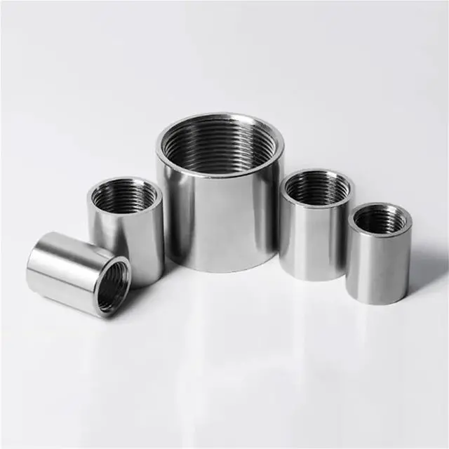 Alt view image 3 of 4 - 2PCS 1-1/2" BSPP Female Thread 304 Stainless Steel Socket Pipe Fitting Connector Coupler Adapter(316SS BSPP Thread)