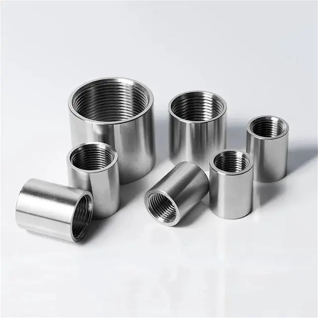 Alt view image 4 of 4 - 2PCS 1-1/2" BSPP Female Thread 304 Stainless Steel Socket Pipe Fitting Connector Coupler Adapter(316SS BSPP Thread)