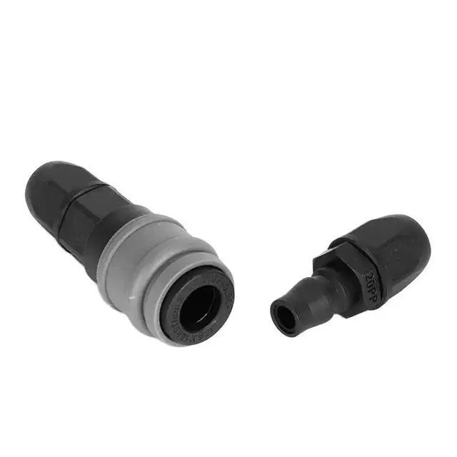 Alt view image 4 of 6 - Self-locking Quick Coupling Plastic Steel C type Pneumatic PU Tube Quick Coupling Accessories Gas Air Compressor Pump Fitting(SP PP,30 10PCS)