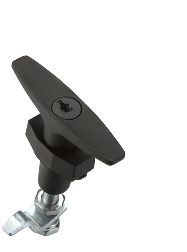 Alt view image 3 of 7 - MS309 T Shape Cam Lock Equipment Compression Type Rotary Lock Switch Industrial Cabinet Lock 1Pcs(MS309 B no Key)