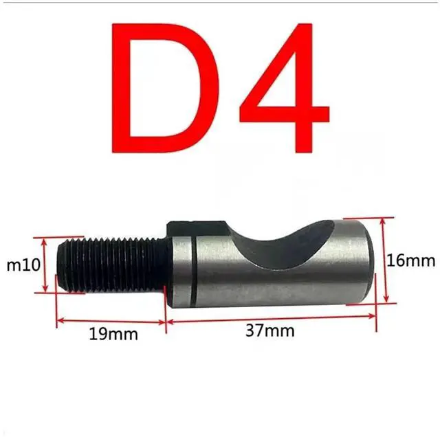 Alt view image 7 of 7 - 5 PCS D Type Lathe Spindle Screw D4 D5 D6 D8 D11 Semi-Cylindrical Flange Screw Chuck(D4 Screw M10x1)