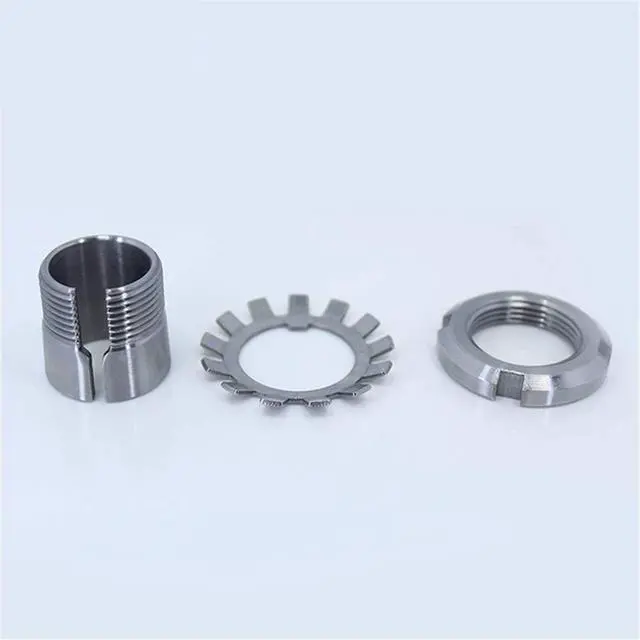 Alt view image 2 of 7 - WWBR 1PC Adapter Sleeves Metric Dimensions Withdrawal and Lock Nuts H305 H306 H307 H308 H309 H310 H311 H312 H313 Bearing Accessories (Size : H309)