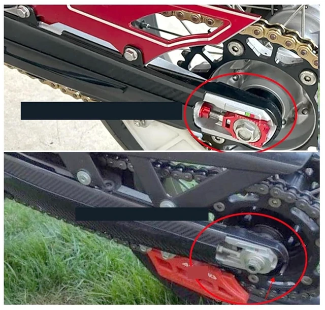 Alt view image 3 of 7 - Swingarm Guard Cover Left and Right Side Protection Kit Compatible with CRF250M CRF250L /Rally/ABS 2012-2020(Black)