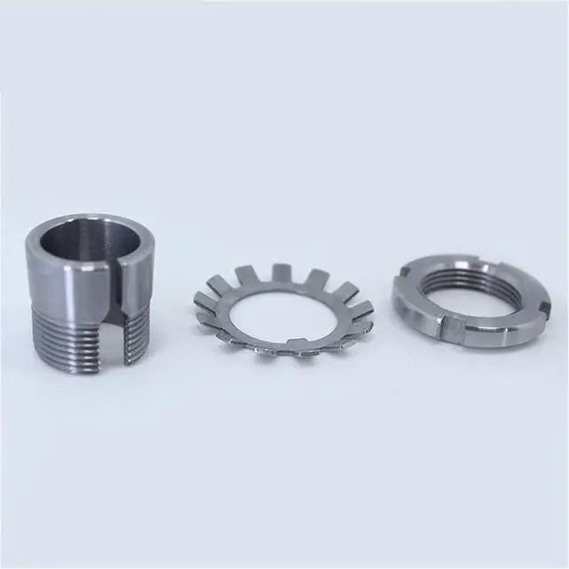 Alt view image 5 of 7 - WWBR 1PC Adapter Sleeves Metric Dimensions Withdrawal and Lock Nuts H305 H306 H307 H308 H309 H310 H311 H312 H313 Bearing Accessories (Size : H309)
