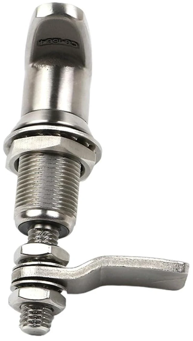Alt view image 3 of 5 - T Handle Stainless Steel Cam Lock Compression Latch Quarter Turn Key 1Pcs