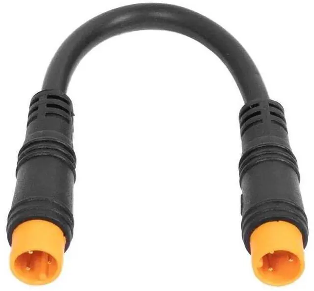 Alt view image 3 of 3 - Electric Bicycle Female to Male 3 Pin Extension Cable for E-Bike Waterproof Durable Display Thumb Throttle Cables Plug Accessory