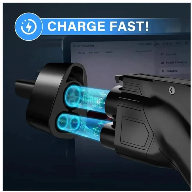 Alt view image 4 of 7 - CCS1, Compatible For Telsa Adapter, Compatible For Tesla Model 3,Y, S And X, Compatible For Tesla Owners Only - Fast Charge CCS1 Chargers CCS1 Combo CC