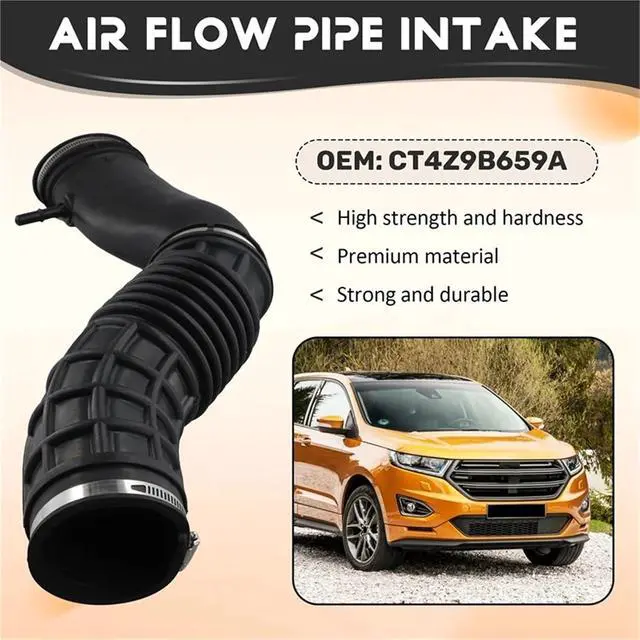Alt view image 4 of 5 - Air Flow Pipe Intake Throttle Body Hose Assembly Suitable For Ford EDGE MKX - Inlet Pipe CT4Z9B659A CT4Z-9B659-A