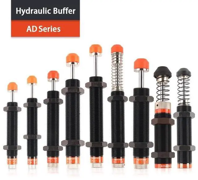 Alt view image 6 of 7 - AD Type AD1412/1416/2016/ 2020/2030/2540/3650/4250 Pneumatic Shock Absorber Air Cylinder Damper Oil Pressure Hydraulic Buffer(AD2016-5)