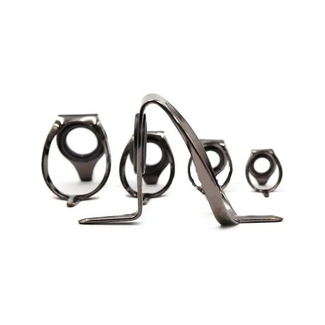 Alt view image 3 of 6 - Fishing Rod Guides 6Pcs Fishing Rod Guides Stainless Steel Boat Trolling Jigging Heavy Duty Saltwater Tip Repair Building 26mm~69.5mm