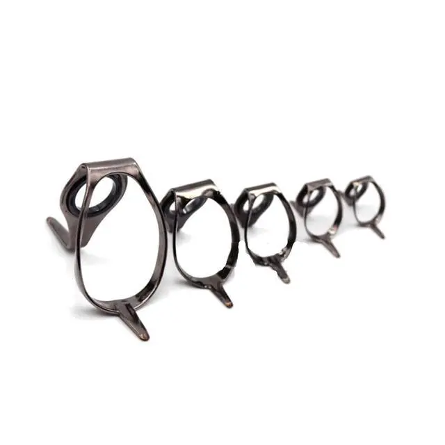 Alt view image 4 of 6 - Fishing Rod Guides 6Pcs Fishing Rod Guides Stainless Steel Boat Trolling Jigging Heavy Duty Saltwater Tip Repair Building 26mm~69.5mm