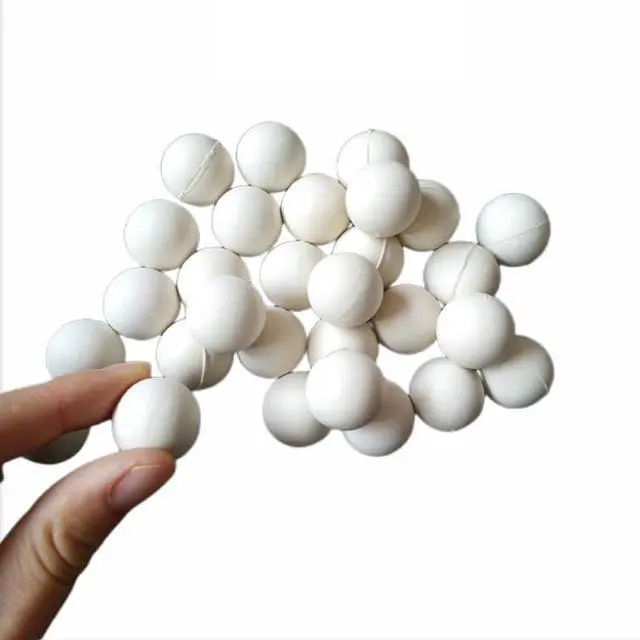 Alt view image 5 of 7 - Rubber Balls for Sieve, White Solid Rubber Balls, Elastic Balls for Cleaning Sieve, 10 20 25 30 3 40 45 50 mm 50 PCS(50mm 10pcs)