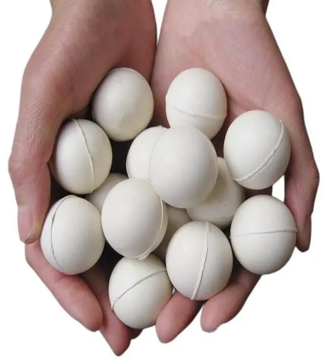 Alt view image 6 of 7 - Rubber Balls for Sieve, White Solid Rubber Balls, Elastic Balls for Cleaning Sieve, 10 20 25 30 3 40 45 50 mm 50 PCS(50mm 10pcs)