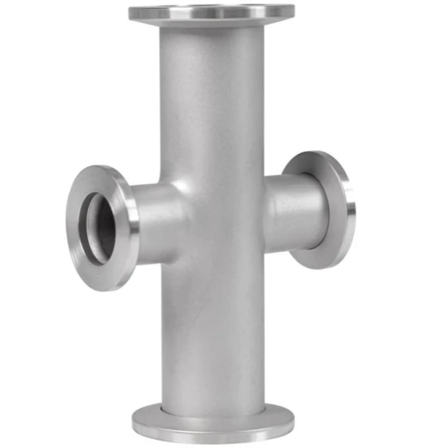 Alt view image 3 of 4 - 304 Stainless Steel Reducer Cross KF-50 to KF-40 Vacuum Fitting - ISO-KF Flange Adapter for High Vacuum Applications(KF-50 to KF-25)