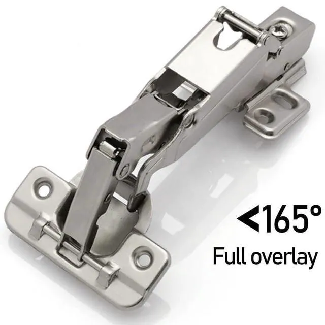Alt view image 2 of 6 - 1 Pcs Hinge 115 135 165 Degree Hinge Linkage Folding Double Door Corner Special Large Angle Kitchen Furniture Cabinet Corner Hinge(165 Full Overlay)
