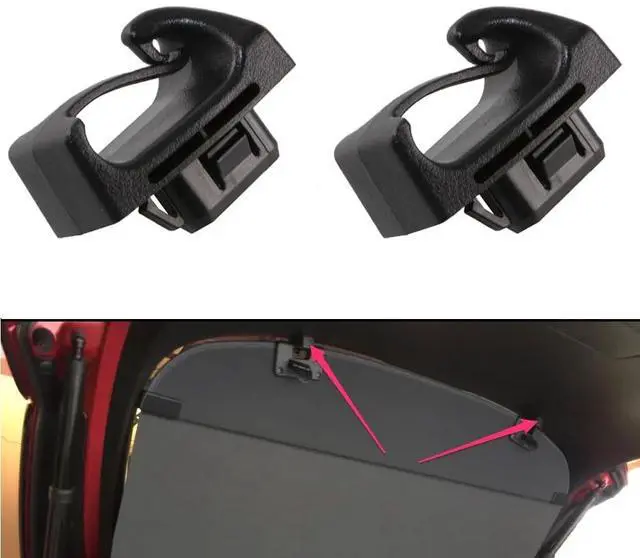 Alt view image 2 of 5 - Trunk Cargo Cover Hook Clips for Mazda CX-5 2013-2024 Boot Lower Trim Panel Retainer Bracket GS2A-69-8C4C(2 Pcs)
