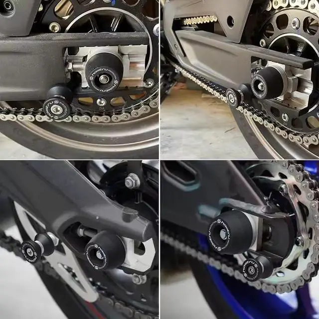 Alt view image 3 of 7 - For Triumph Street Triple 765 Moto2 Edition 2023-2026 Motorcycle Swingarm Spools Slider Stand Lifting Paddock Stand Bobbins