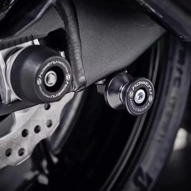 Alt view image 4 of 7 - For Triumph Street Triple 765 Moto2 Edition 2023-2026 Motorcycle Swingarm Spools Slider Stand Lifting Paddock Stand Bobbins