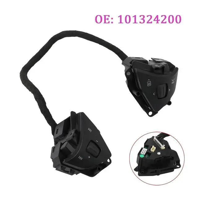 Alt view image 3 of 7 - 1013242-00-D 101324200 Steering Scroll Wheel Voice Control Button Compatible for Tesla Model S X 2012-2017 Switch(A Pair(Without Wire))