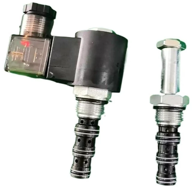Alt view image 2 of 2 - DHF08-241 LSV2-08-4CO Two-Position Four-Way SV08-40 Solenoid Valve Threaded Cartridge reversing Valve(DC24V)