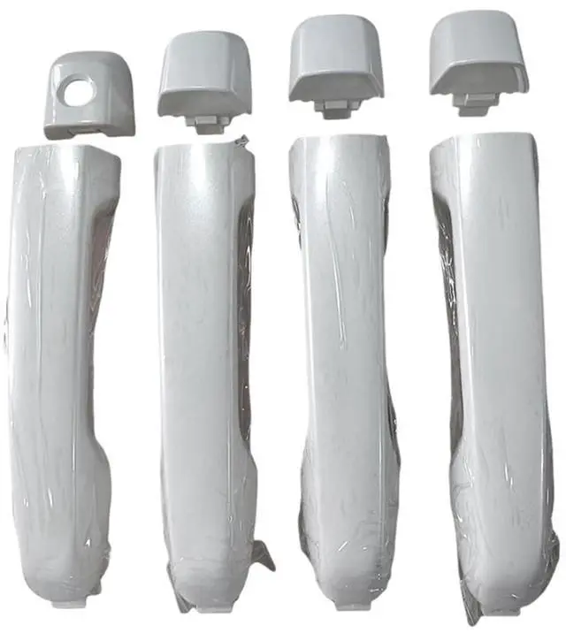 Main image of 1Set 4 Door Handle 69211-60090 Compatible With Toyota 4Runner Lexus GX460 And Land Cruiser 2010-2018 Outside Exterior Door Handle(White)