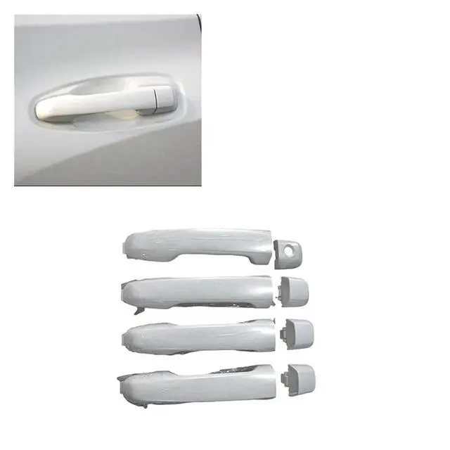 Alt view image 5 of 5 - 1Set 4 Door Handle 69211-60090 Compatible With Toyota 4Runner Lexus GX460 And Land Cruiser 2010-2018 Outside Exterior Door Handle(White)