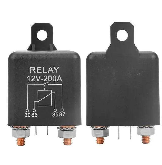 Alt view image 2 of 7 - Relay Car Truck Motor Automotive 24V/12V 200A/100A/120A Continuous Type Modular(12V1.8W200A)
