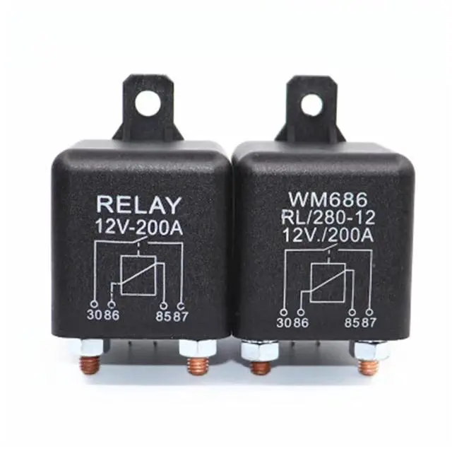 Alt view image 3 of 7 - Relay Car Truck Motor Automotive 24V/12V 200A/100A/120A Continuous Type Modular(12V1.8W200A)
