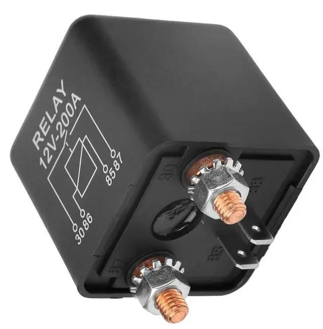 Alt view image 6 of 7 - Relay Car Truck Motor Automotive 24V/12V 200A/100A/120A Continuous Type Modular(12V1.8W200A)