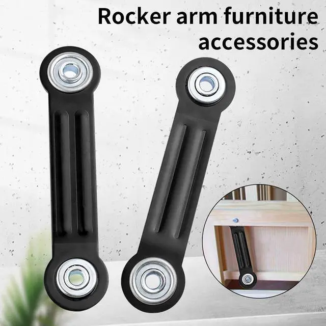Alt view image 4 of 7 - 2 Pack Gliders Bearing Arm Brackets Replacement Hardware Home Accessory For Outdoor Rockers And Garden Supplies