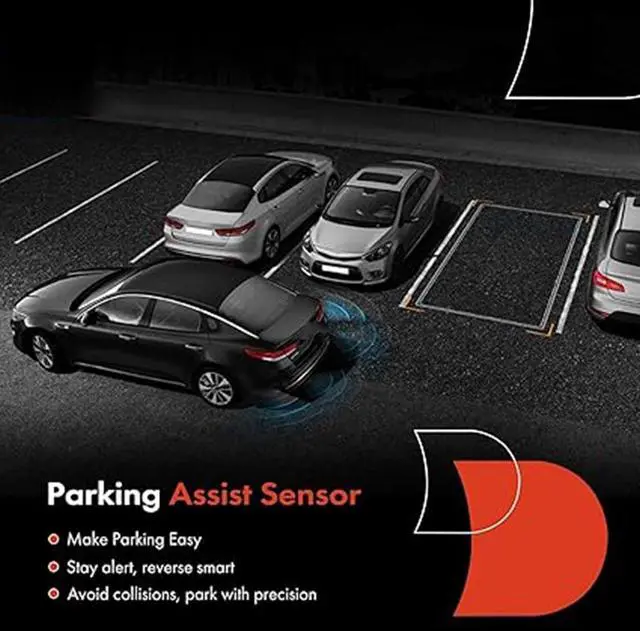 Alt view image 6 of 7 - Car Parking Sensor for k&ia Optima 2015-2020 Rear 95720-D9500 16072600049 Car Parking Reverse Sensor Black Bumper Parking Assist Sensor Replacement