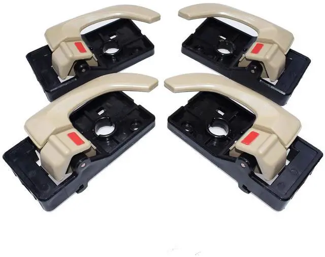 Main image of 4Pcs Beige Inside Door Handle Beige Left & Right LH RH for 2005-2009 Hyundai Tucson 82610-2E000,82620-2E000