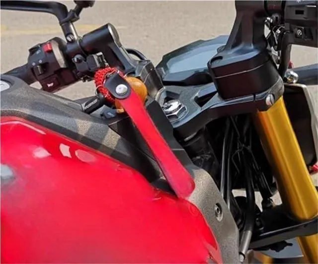 Alt view image 2 of 2 - For HAOJUE DR300/250 Motorcycles Handlebar Height By 45MM Increase Kit Mount Adapter