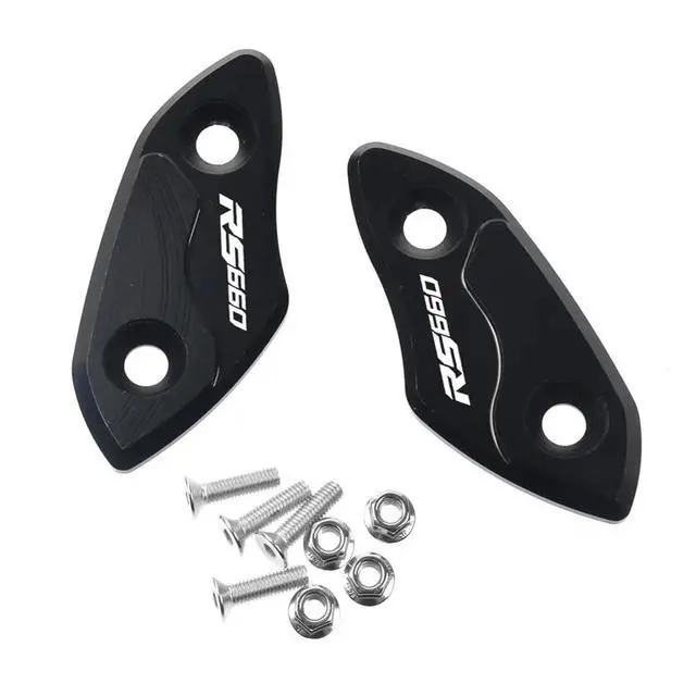 Main image of Hole Plugs Motorcycle Modification Rearview Mirror Windshield Hole Cap Driven Eliminators Cover for Aprilia RS 660 RS660 2021 2022(Black)