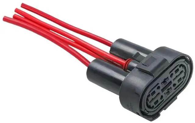 Main image of automotive connectors 1/5 Set 4 Pin Automotive Connector 1H0973204/1-829530-2 XG7041-6.3/9.5-21 easy replacement(Female wire 15CM,5pcs)
